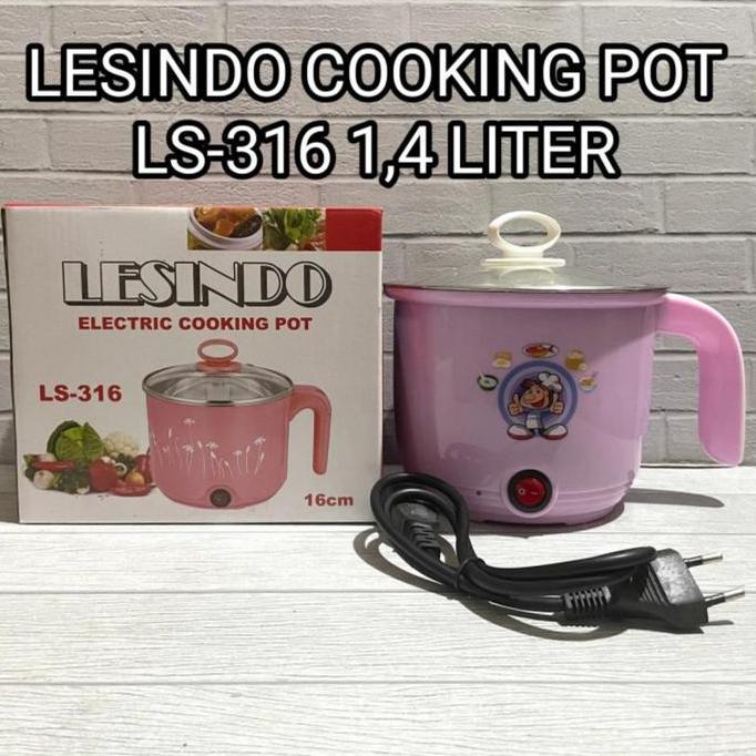 LESINDO PANCI LISTRIK SERBAGUNA 16CM 1.4L LS-316 EGG BOILER