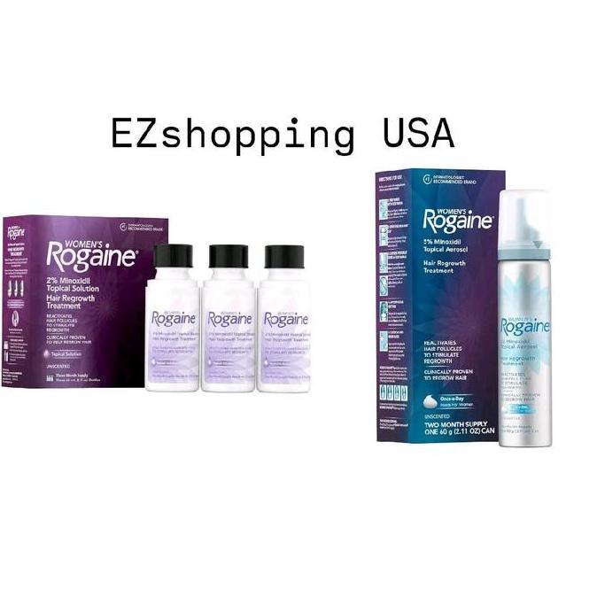 Rogaine Women 5% & Rogaine  2% Minoxidil Topical Solution & Foam Ori [Ori] Ez