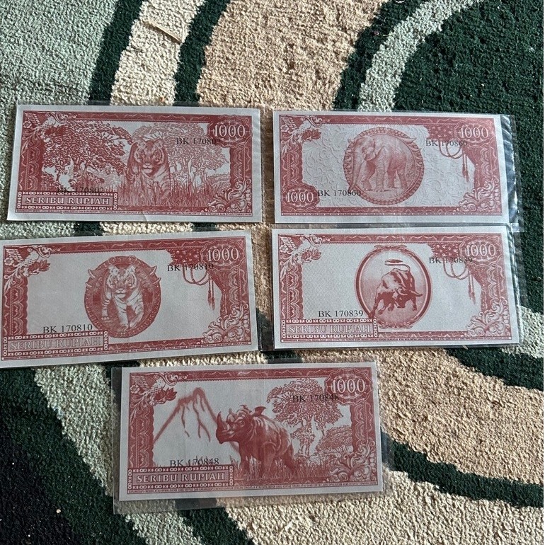Uang Sukarno 1000 Edisi Hewan Harga Satuan