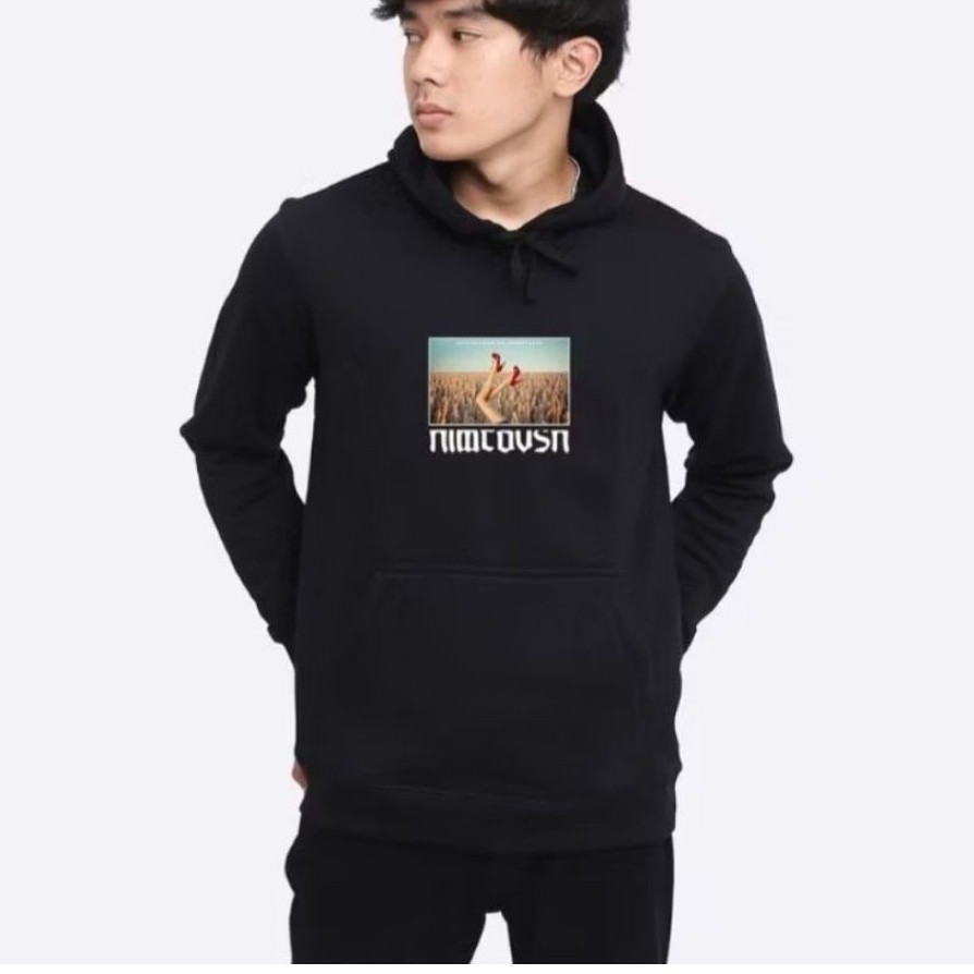 NIMCO Sweater Hoodie Revival Black Print HD