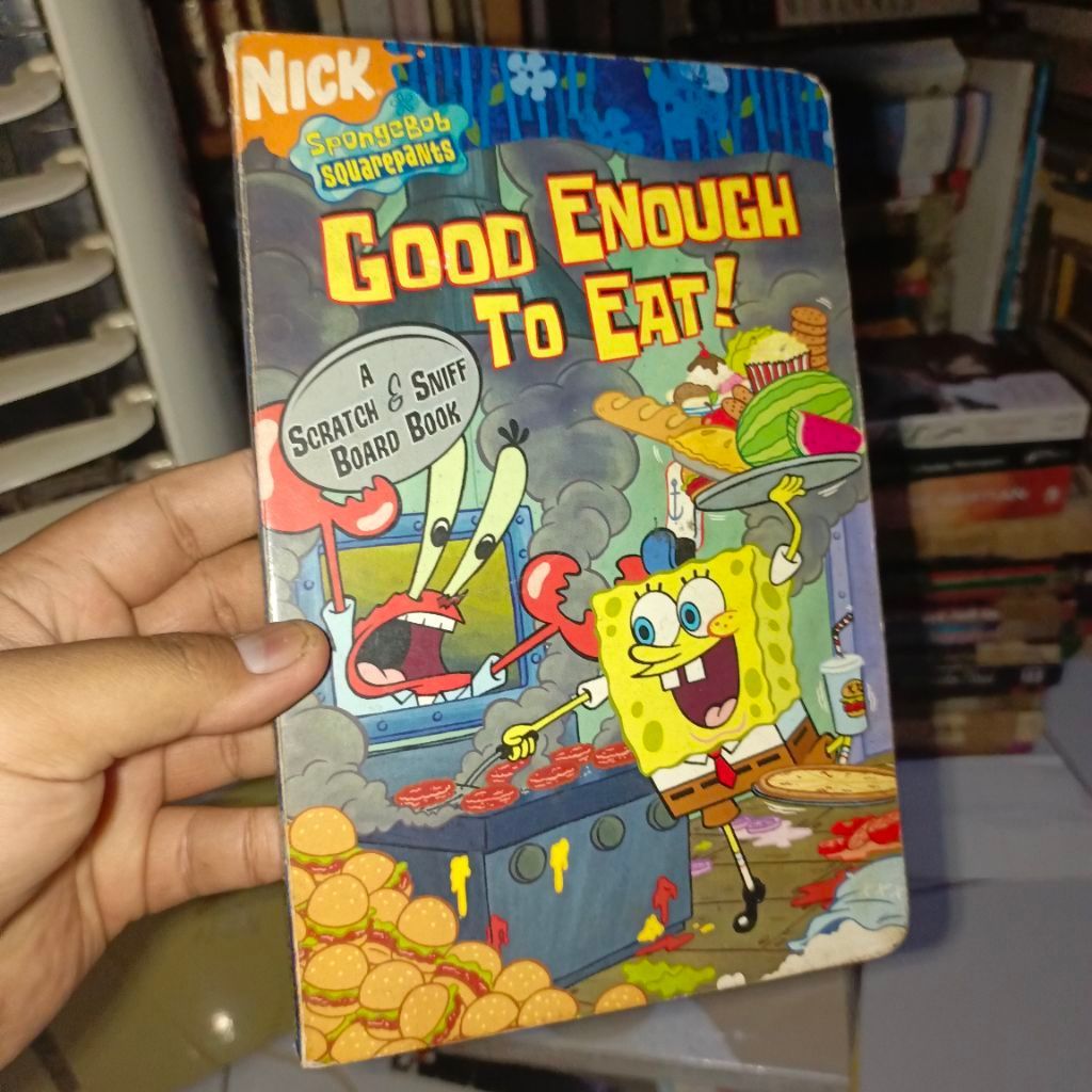Buku Scratch & Sniff Board Book Nick SpongeBob SquarePants Good Enough To Eat