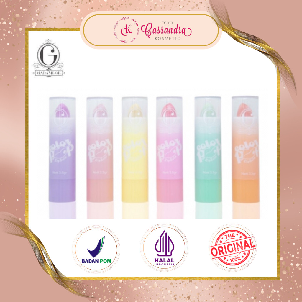 MADAME GIE COLOR POP LIP BALM / MADAME GIE LIP BALM
