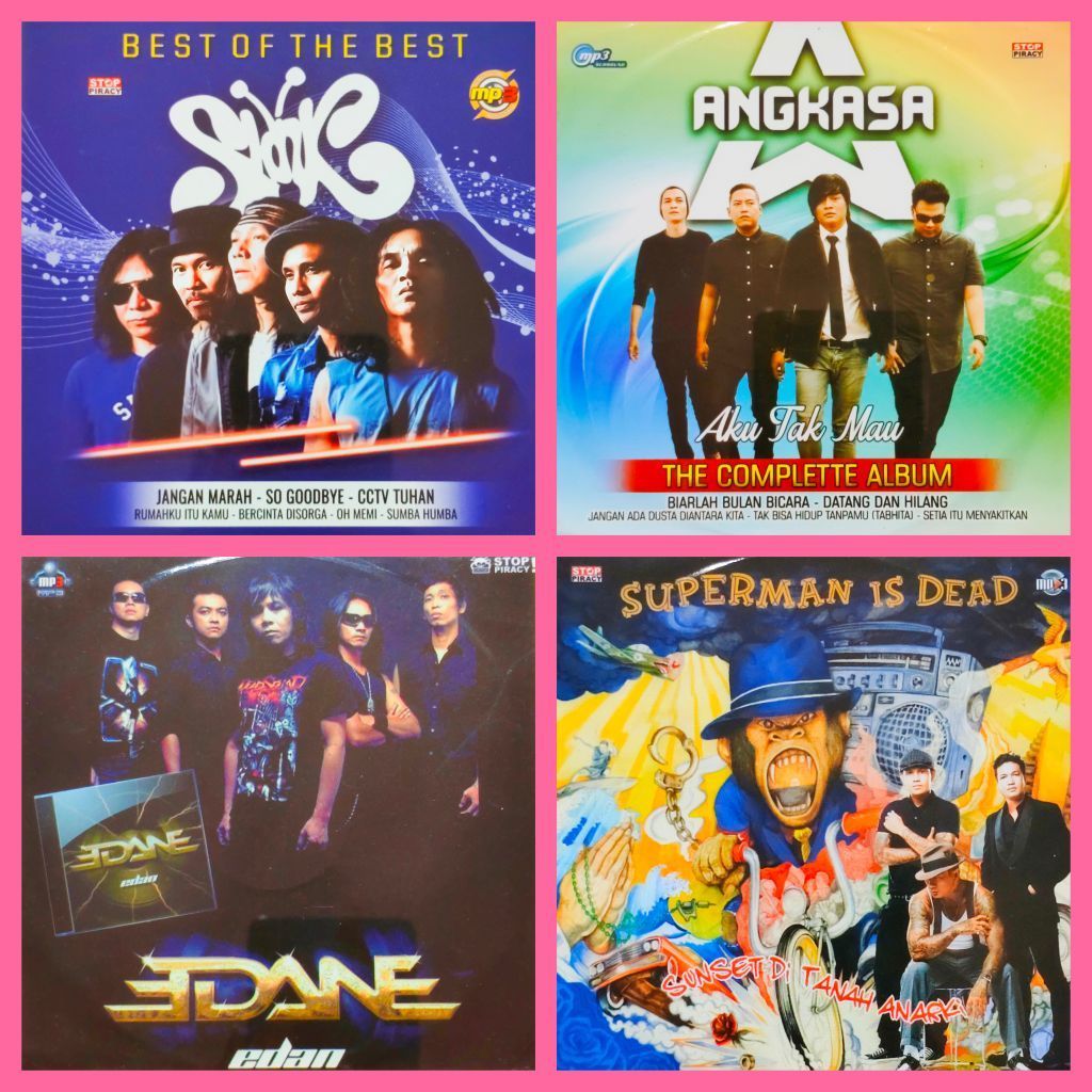 Kaset MP3 Audio Lagu Pop SLANK - ANGKASA - EDANE - SUPERMAN IS DEAD Album Pilihan