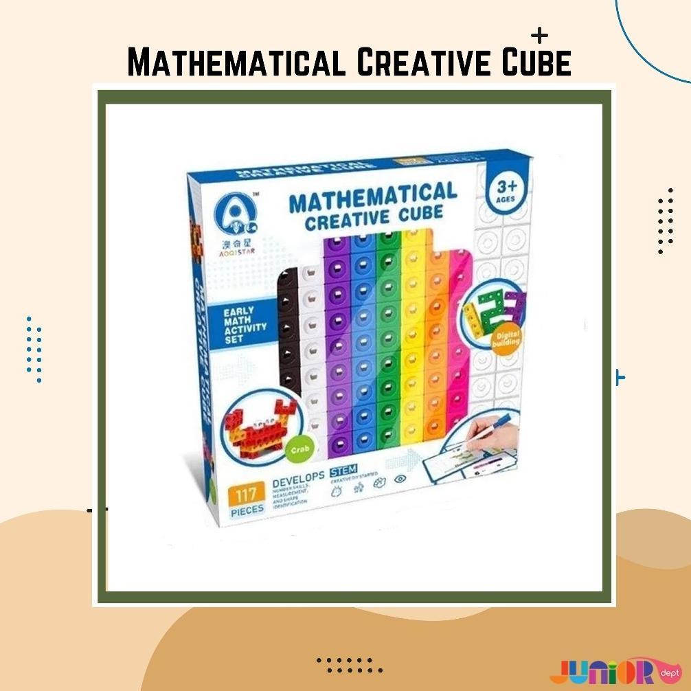 Math Link Cubes Thinking training set / pembelajaran matematika/ montessori / basic mat mainan