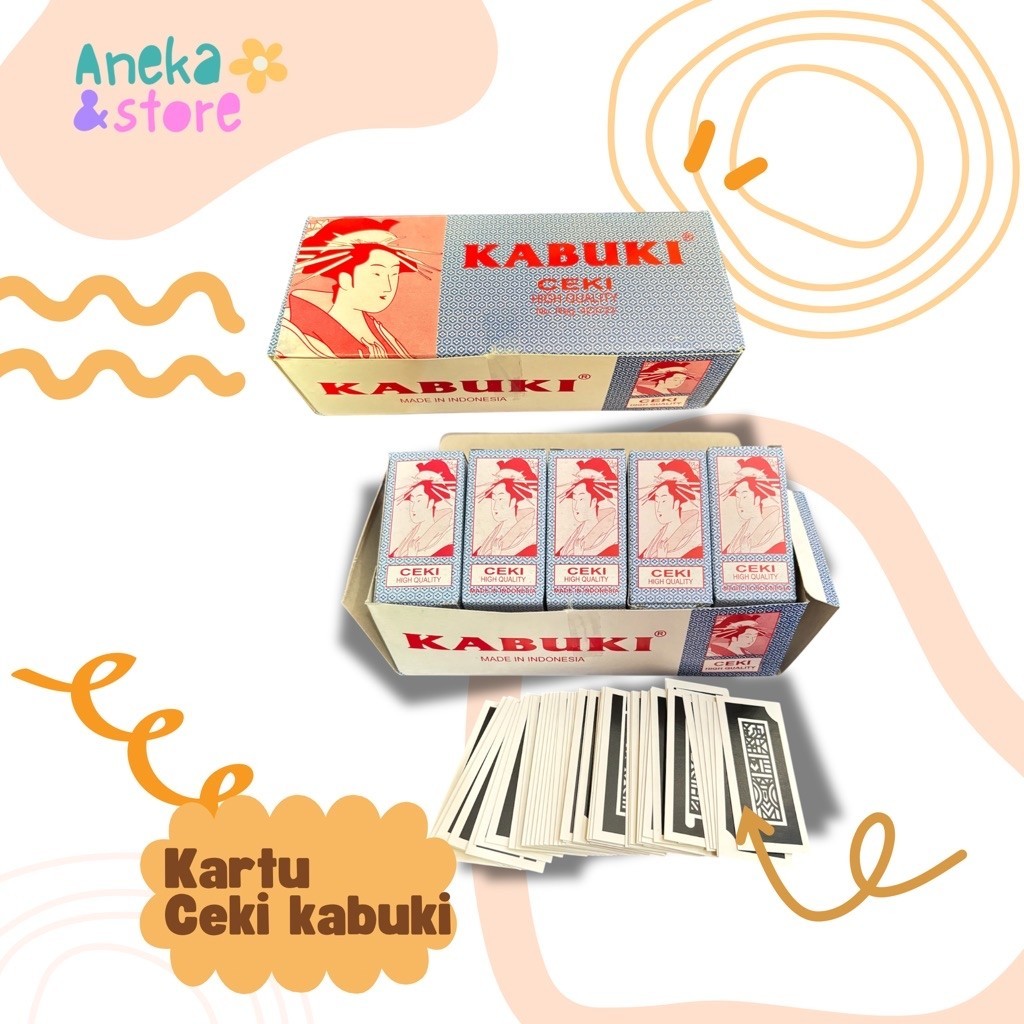 [ 1 PACK ISI 12 ] KARTU CEKI KABUKI