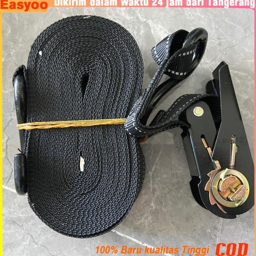Tali Krek Sound 5/10 Meter Bercahaya Rachet Tie Down Strap Kretek Lashing Cargo Lashing Easyoo
