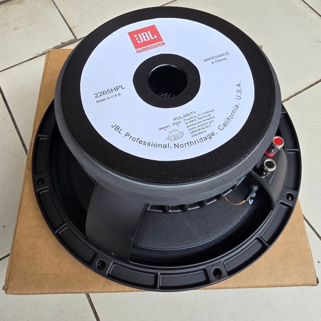 SPEAKER COMPONENT JBL 12 INCH VC 3 INCH 1000 WATT 12/2265HPL FULL RANGE