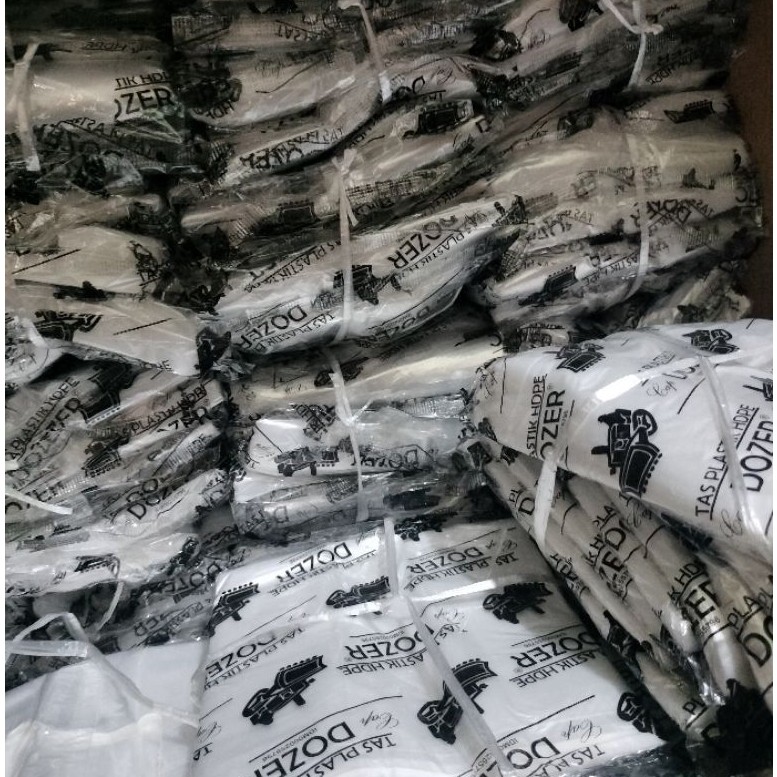 kresek bening kresek dozer hitam ukuran 15