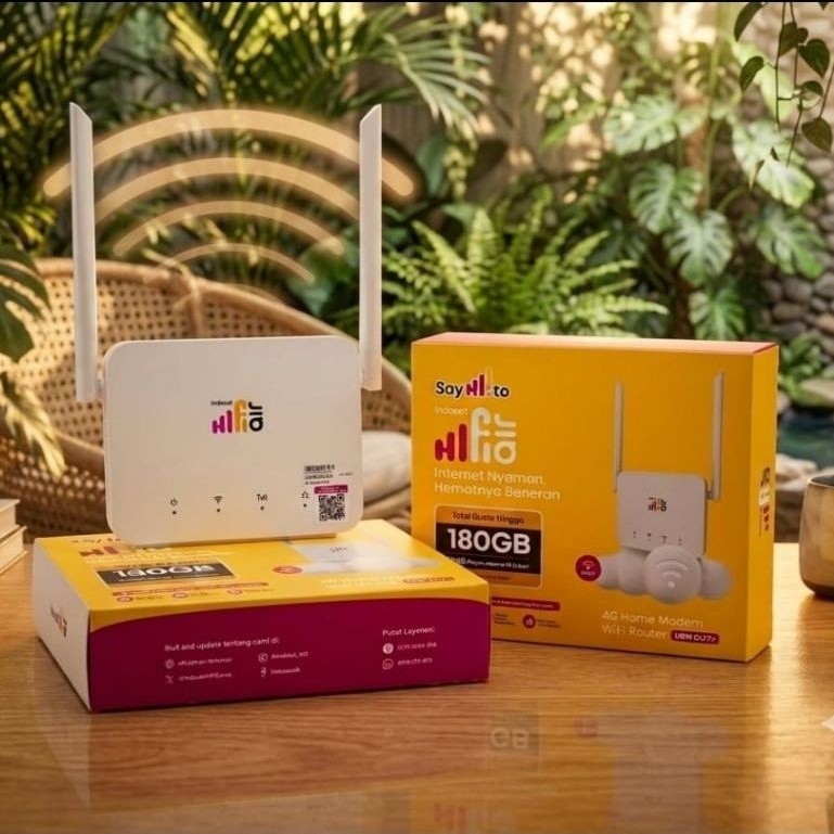 Indosat Hifi Air HKM 0127+ Wifi Modem 4G LTE 180GB