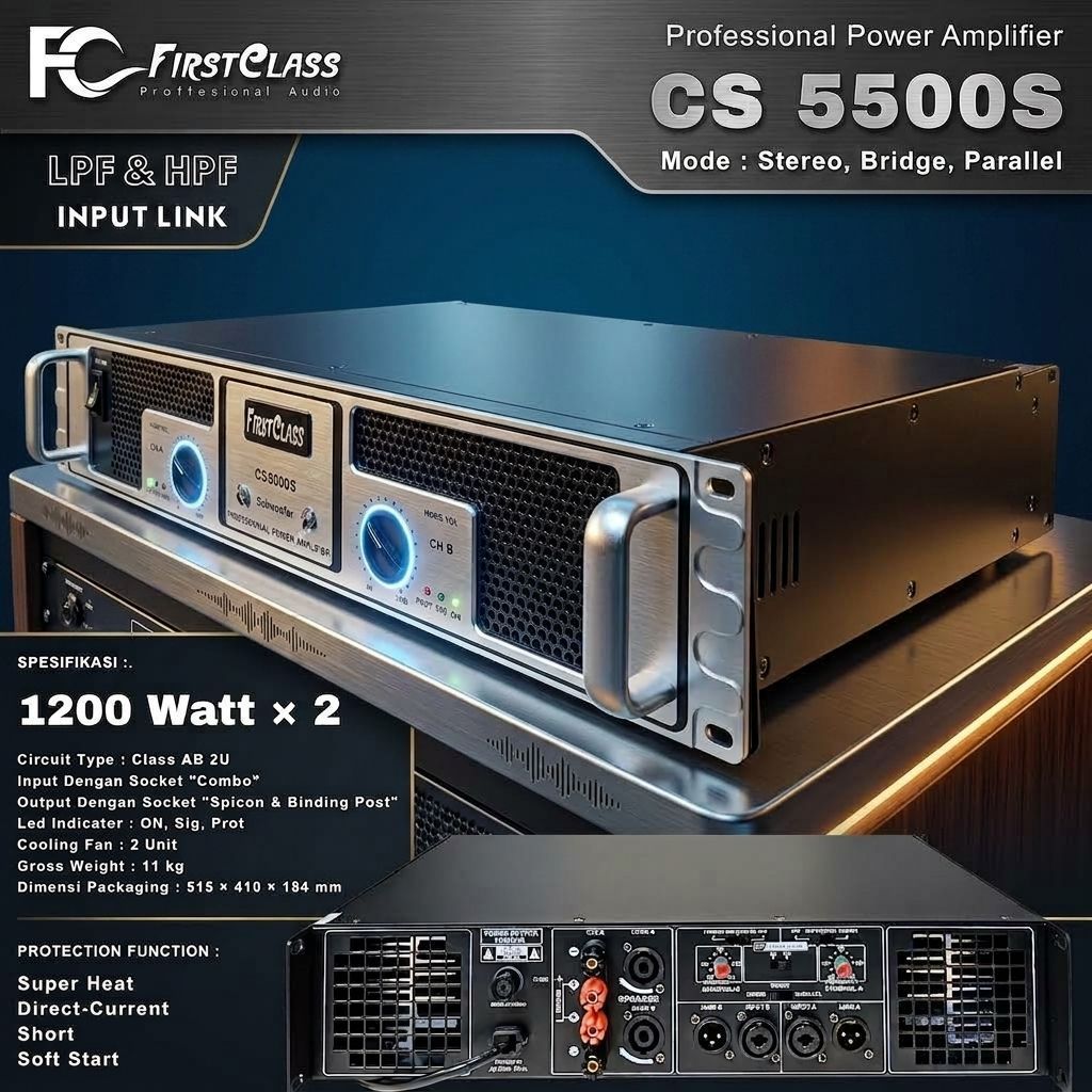 Power Amplifier Firstclass CS 5500S