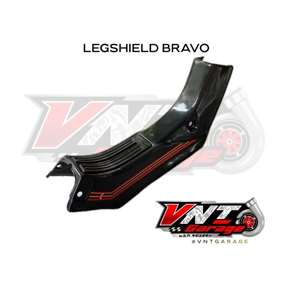 LEGSHIELD LEKSIL DEK SAYAP TENGAH SUZUKI RC80 RC100 BRAVO warna hitam