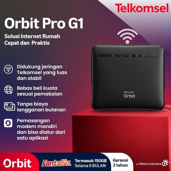 Telkomsel Orbit Pro G1 / Orbit Pro H2 / Orbit Max H2 Telkomsel Modem Wifi 4G LTE Free Kuota
