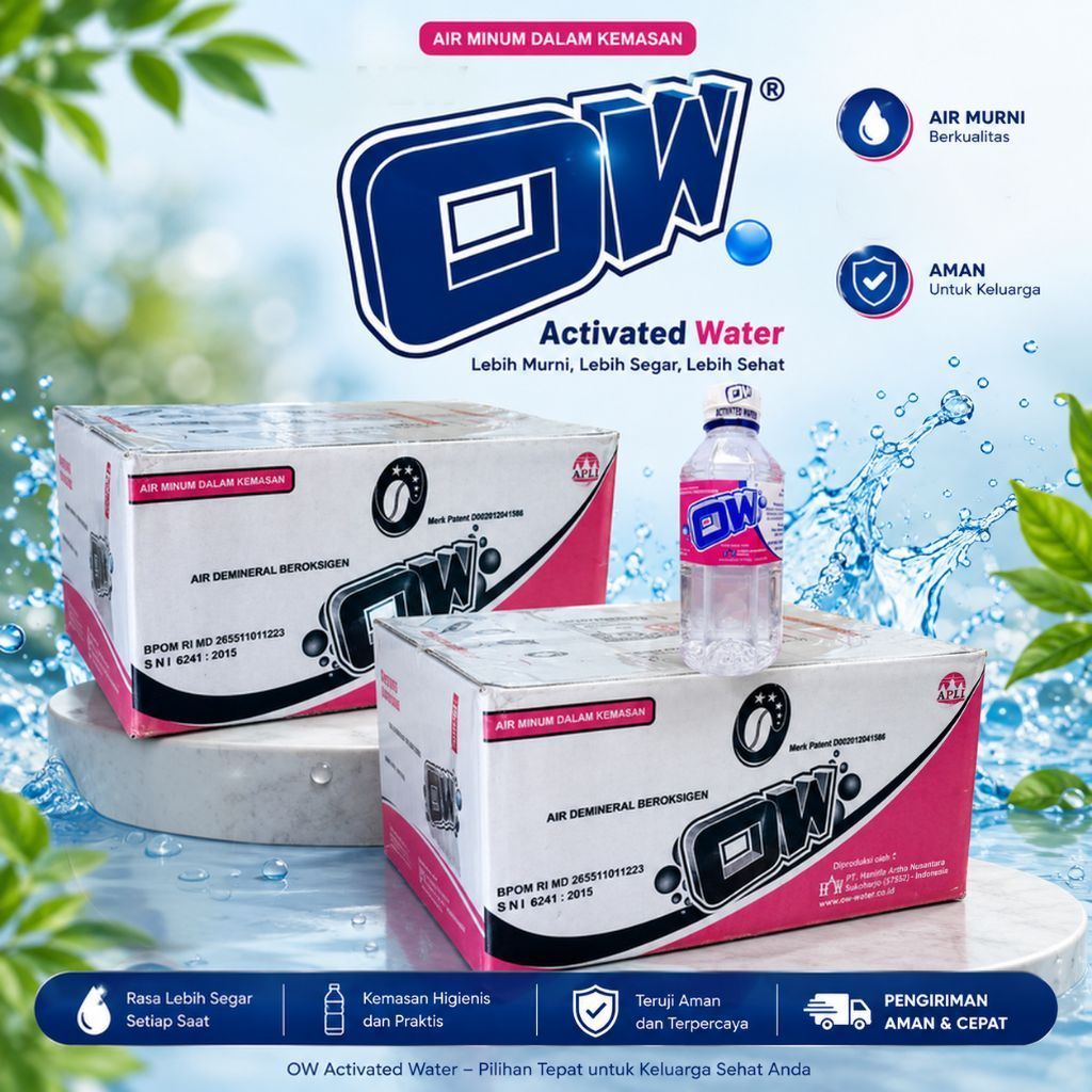 Lebih Murah, 2 Kardus Air Minum OW Botol Kecil 288 ML