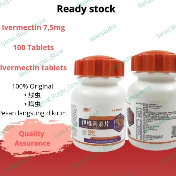 ivermectin 7.5mg terbaru isi 100 tablet per pcs - biru putih