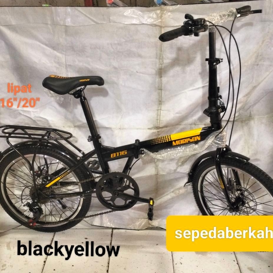 sepeda lipat 20 morison 8116 rem cakram 7speed,sepeda 20 lipat Tremor S rem cakram 7 speed