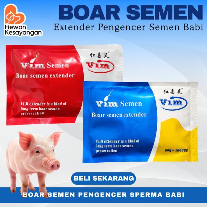 VIM Boar Semen Extender Pengencer Semen Pengencer Sperma Babi - MERAH