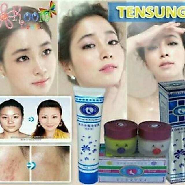 Paket Lengkap Cream Pemutih Muka / Wajah Tensung