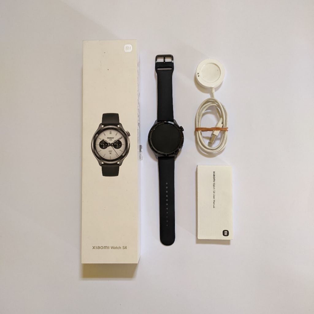 {SECOND} Xiaomi watch S4 46mm -free anti gores layar 3D- (Silver & Black) / smartwatch second / bara