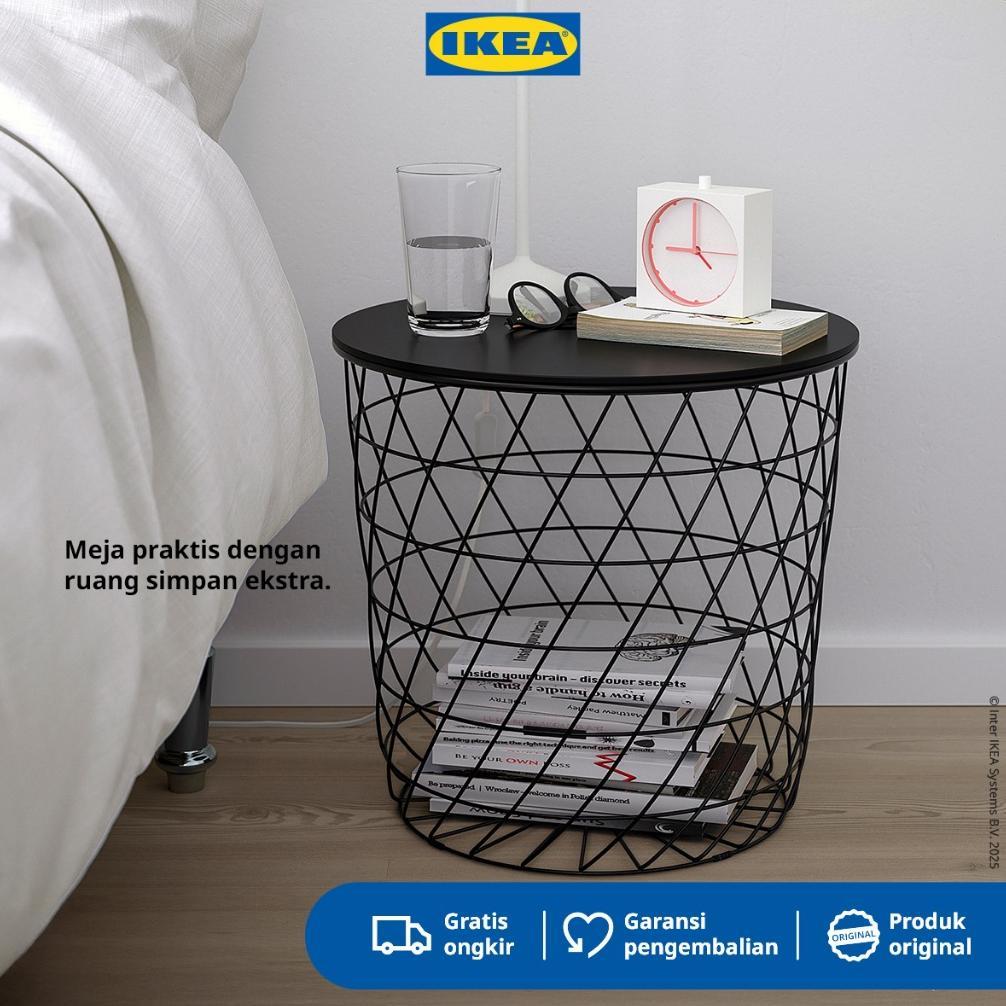 IKEA KVISTBRO Meja Sofa/ Meja Penyimpanan Ruang Tamu Serbaguna Minimalis Diameter 44cm