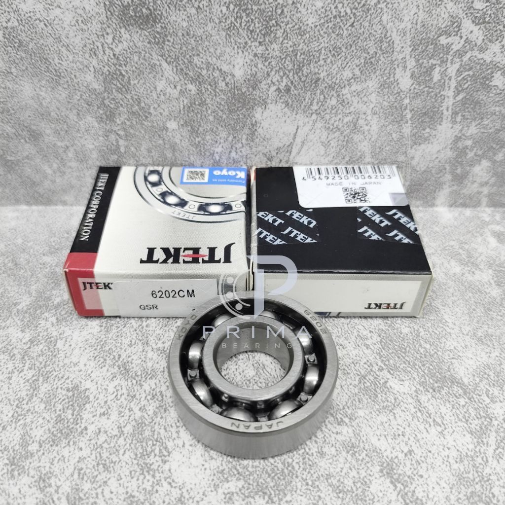 LAHER BEARING 6202 CM KOYO 6202CM KOYO TANPA TUTUP UK 15X35X11MM