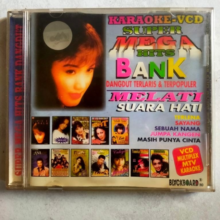 VCD karaoke SUPER MEGA HITS BANK DANGDUT TERLARIS &  TERPOPULER