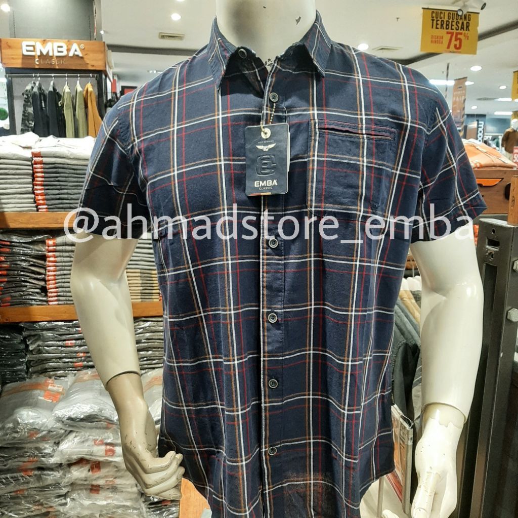 Kemeja Emba classic /kemeja polos pendek /kemeja motif /kemeja pendek /kemeja emba /emba mall /shopp