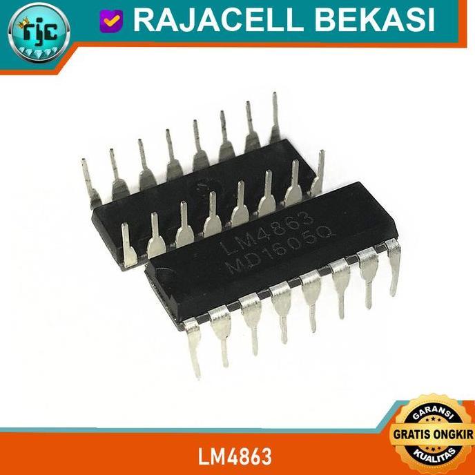 Ic Lm4863 Sop-16 Smd Dual 2.2W Audio Power Amplifier With Stereo Phone Mode Original