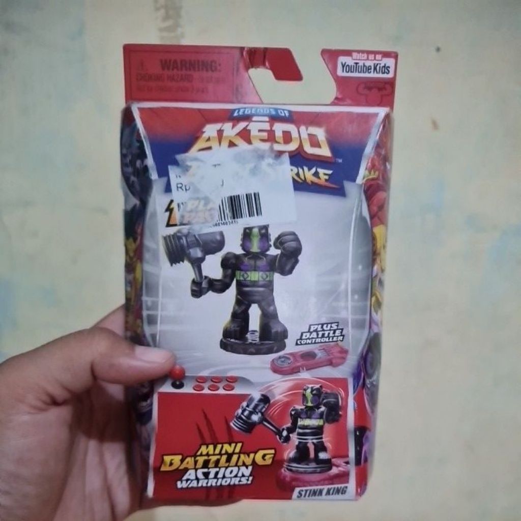 Akedo Beast Strike Mini Battling Warriors Mainan MS15277