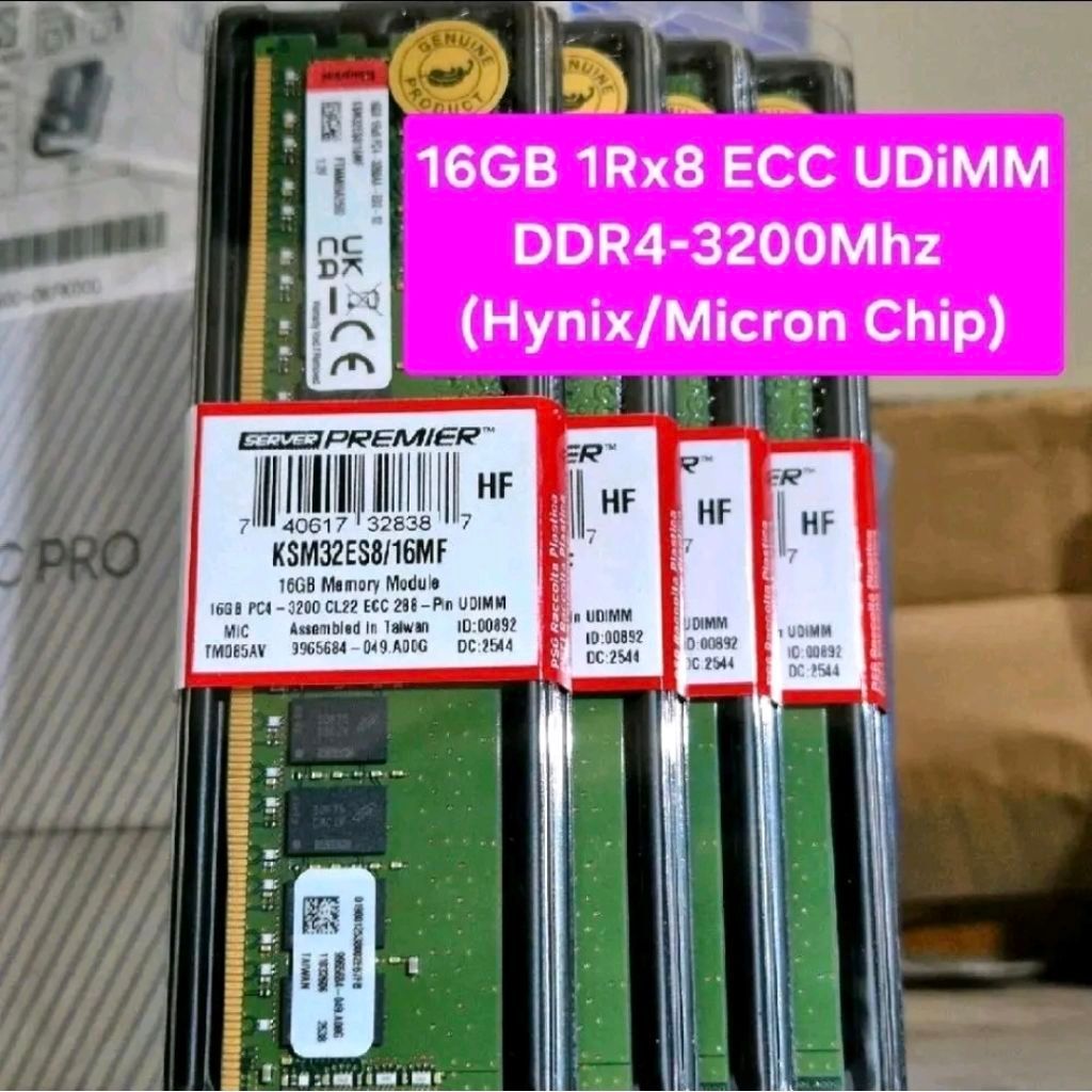 Memory ECC 16GB DDR4 3200Mhz Server PC4-3200 ECC UDIMM | Parts for Asus TS100 E11 Pi4