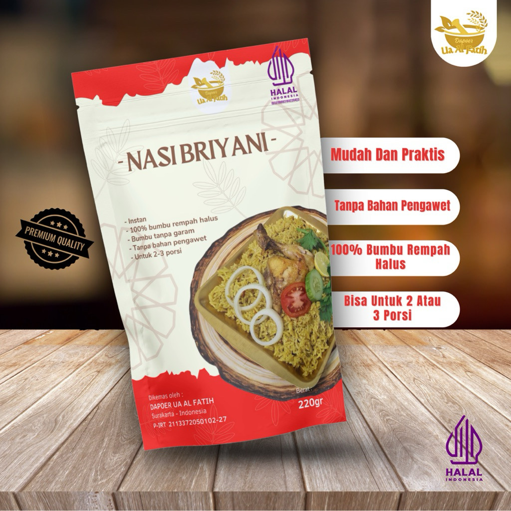 BRIYANI nasi briyani beras basmati dan bumbu briyani biryani rempah halus