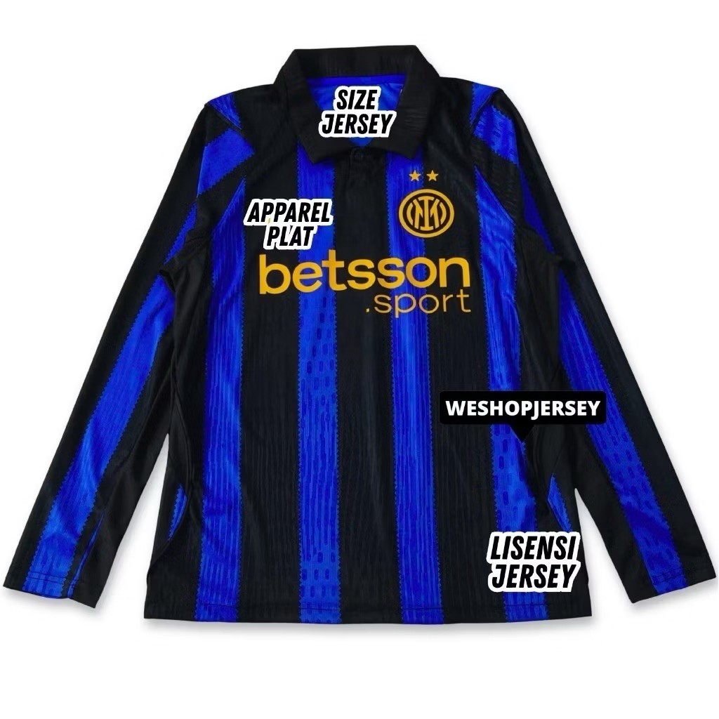 PLAYER ISSUE Jersey Inter Milan Home Longsleeve 2026 2027 - Jersey Inter Milan Lengan Panjang Terbar