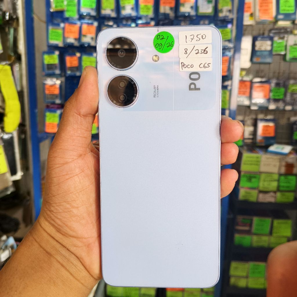POCO C65 RAM 8/256 HP SEKEN ORIGINAL SIAP PAKAI