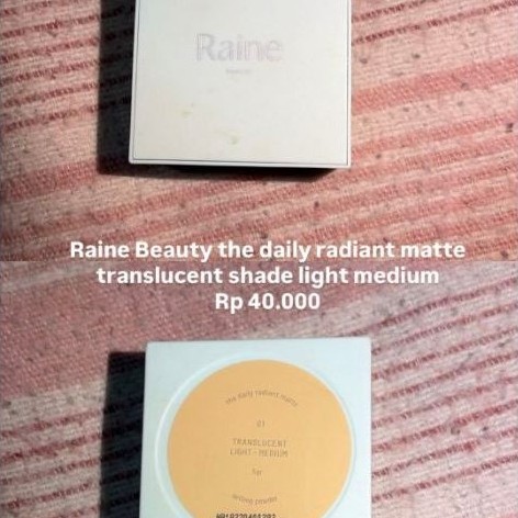 preloved raine setting powder shade 01