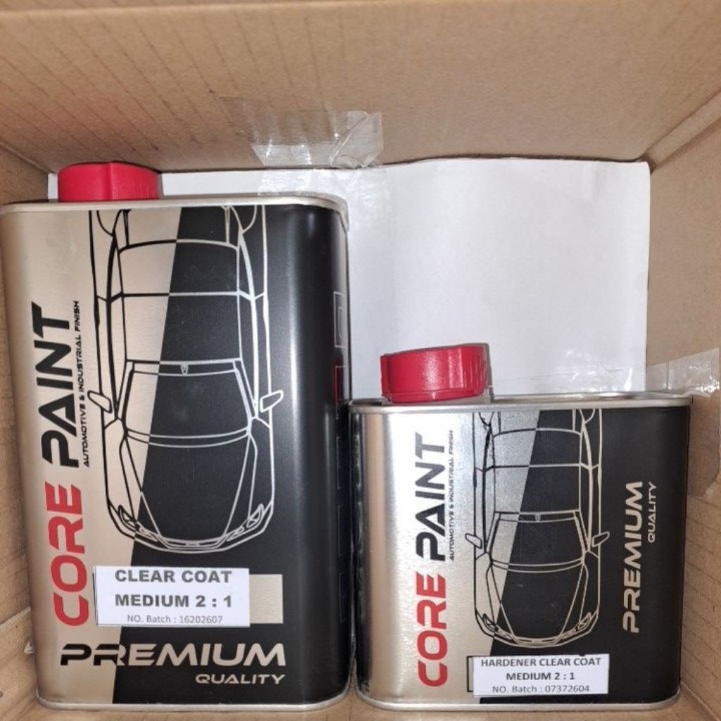 Core Paint Clear Coat Medium 2:1 dan Hardener Clear Coat untuk Hasil Yang Premium