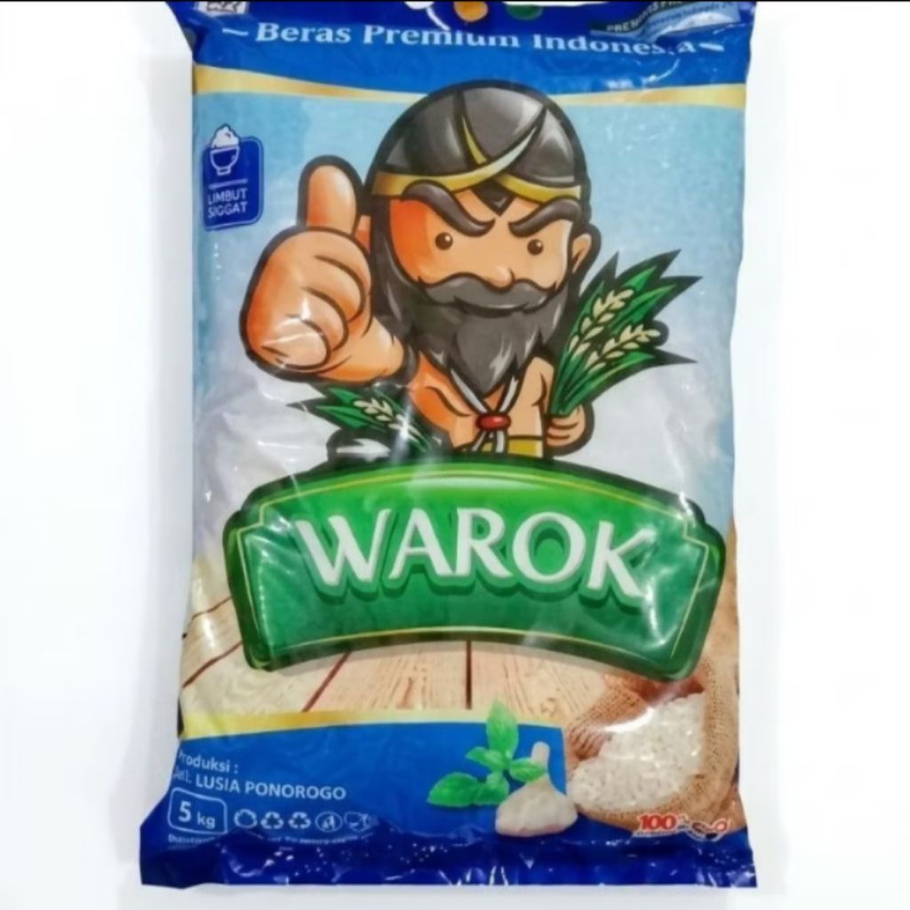 WAROK Beras Premium Indonesia 5 kg Limbut Segar