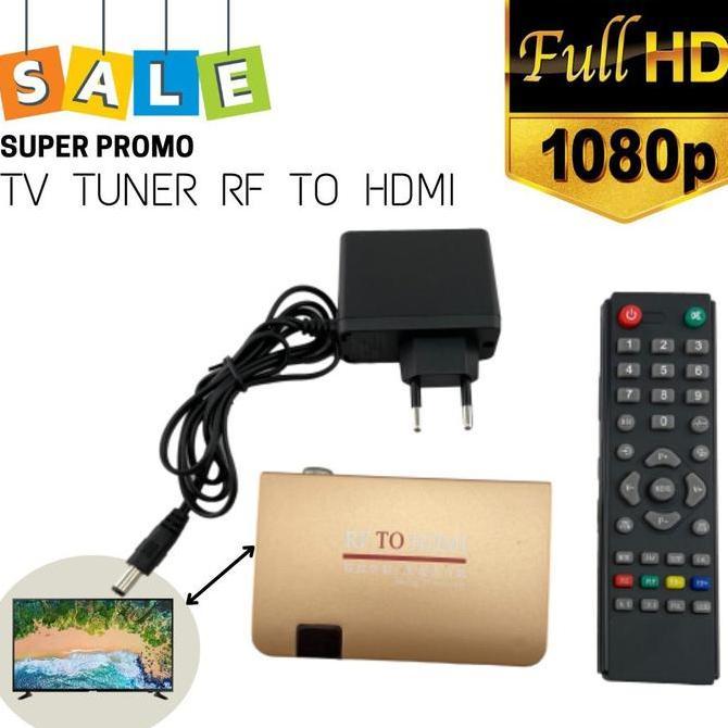 Tv Tuner Analog Receiver Converter Rf To Hdmi Led Lcd