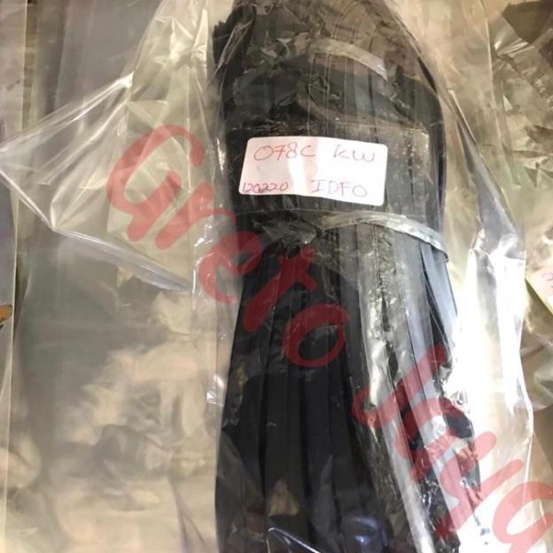 (Masterpiece) ( 078 C KW ) Karet Kaca Type 078c Kecil Hitam Aluminium Lis Sekoneng