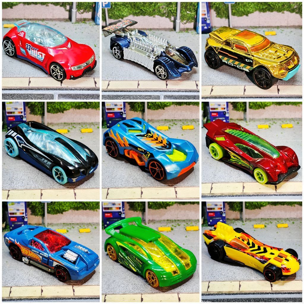 Diecast Hot Wheels LOOSE batch 08 (high voltage, krazy 8s, rd 08, metaloid, rd 03, side draft, hollo
