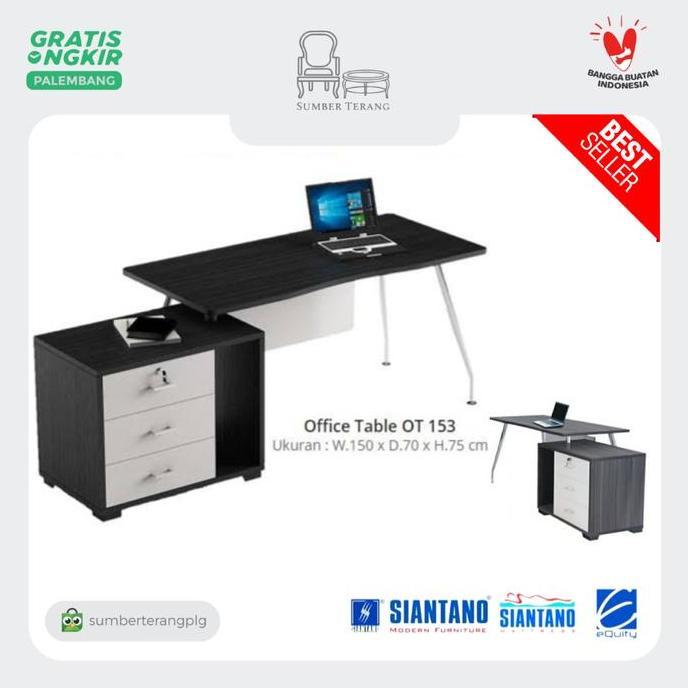 (Masterpiece) Meja Kerja Minimalis / Meja Komputer / Meja Kantor Siantano OT 153