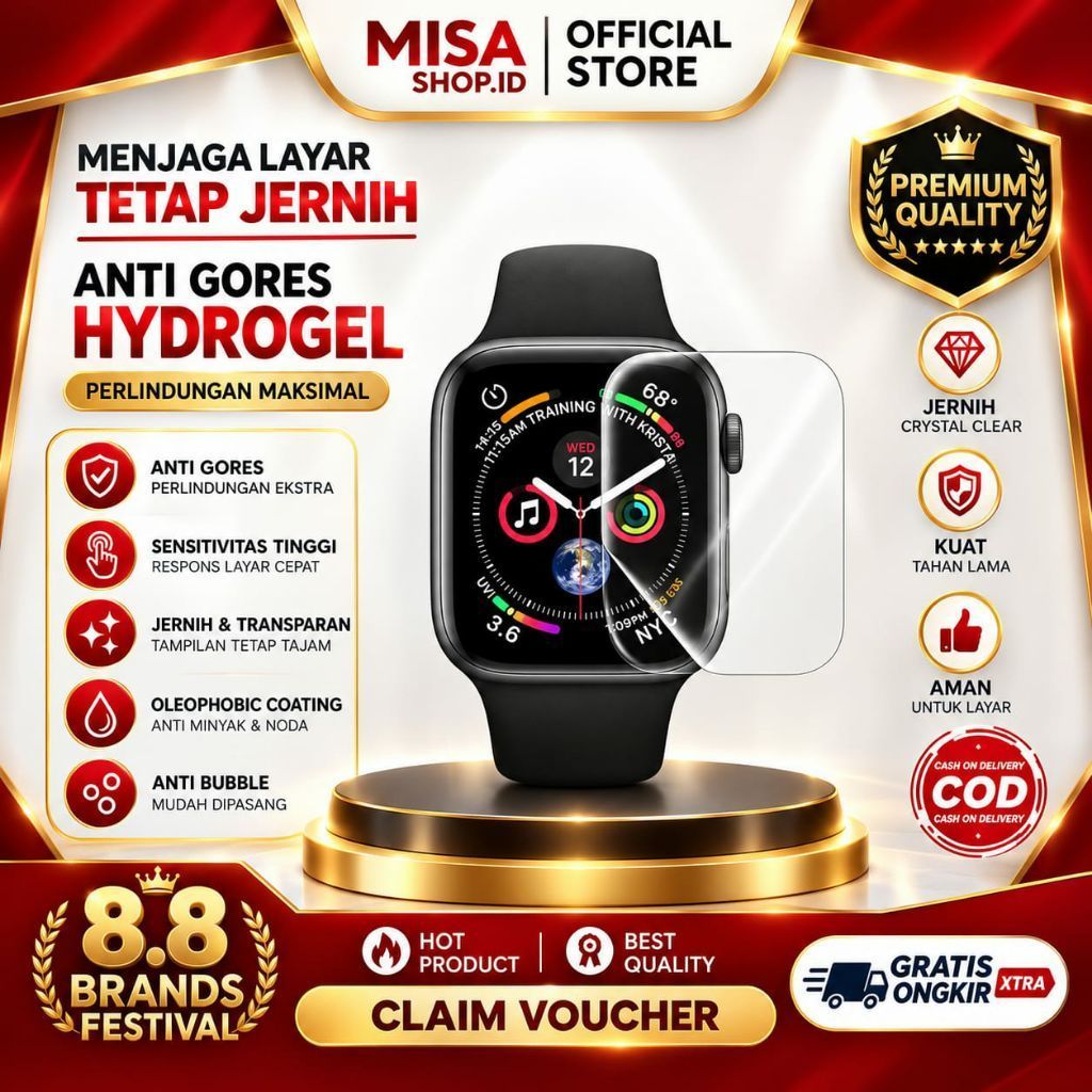 AOLON GTS 1.83" Anti Gores Hydrogel Not Tempered Glass Full Screen HD Original huafit