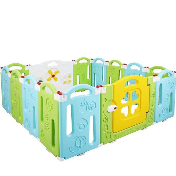 [Allthebest] PAGAR MAINAN ANAK MURAH LABEILLE TROPICAL FOLDING FENCE KC-217