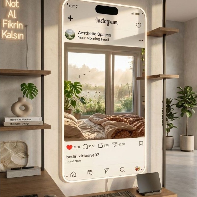 Mirror Selfie Instagram Custom Cermin Instagram Estetik Cermin Foto Custom Username