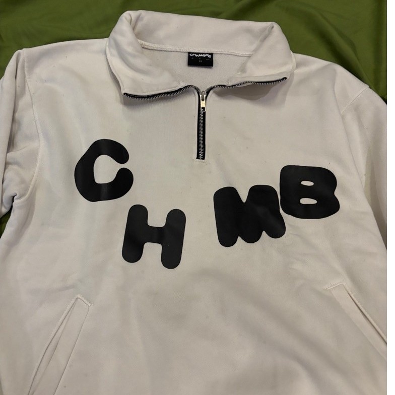 Chmb Halfzip size M white