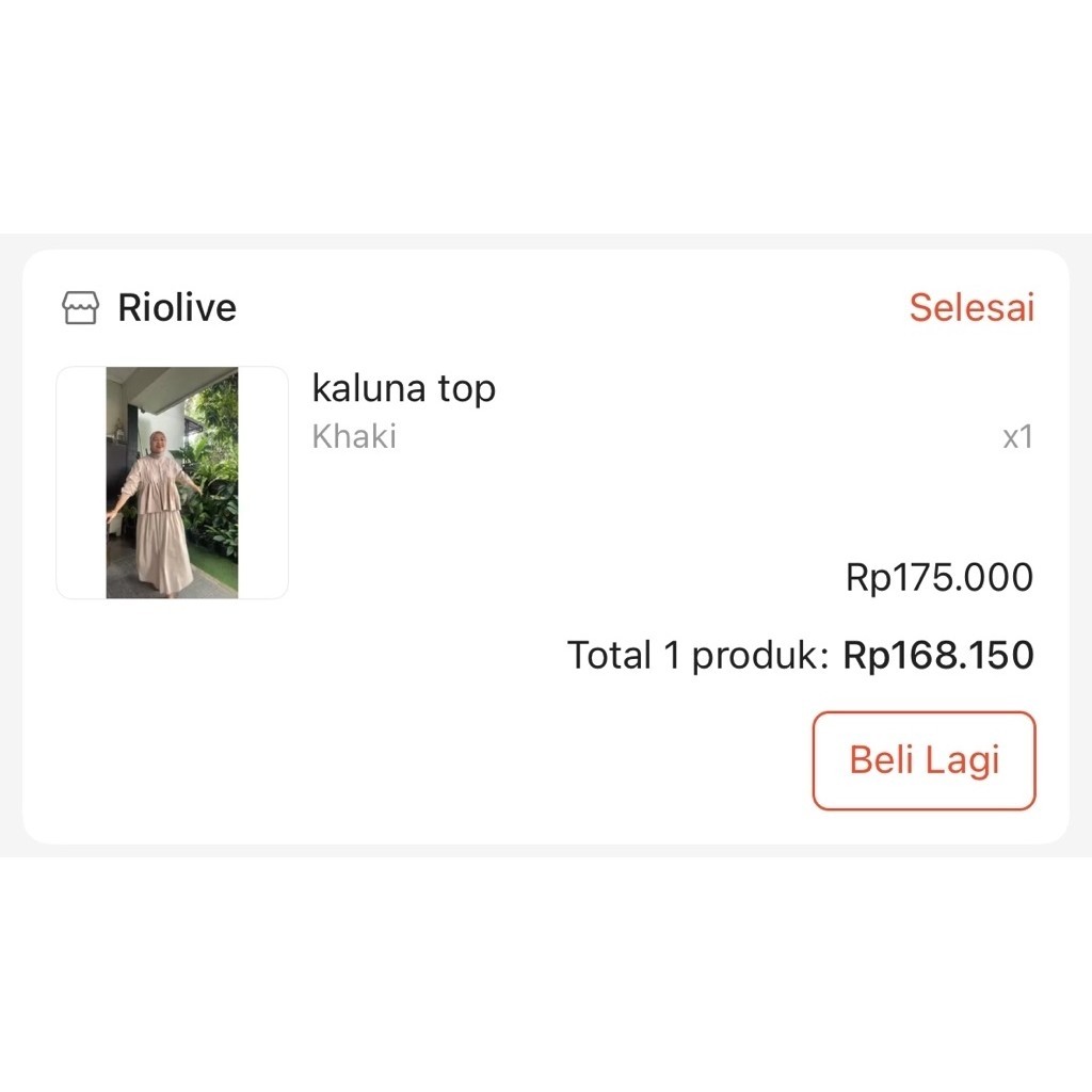 PRELOVED riolive kaluna top baju blouse