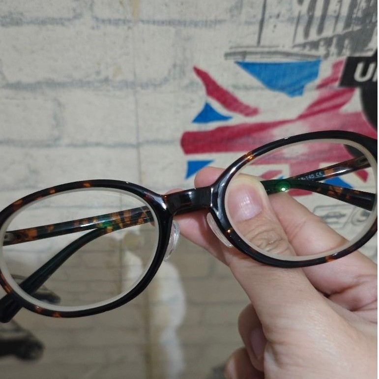 Kacamata Oval Lensa Photobrown Minus Leopard