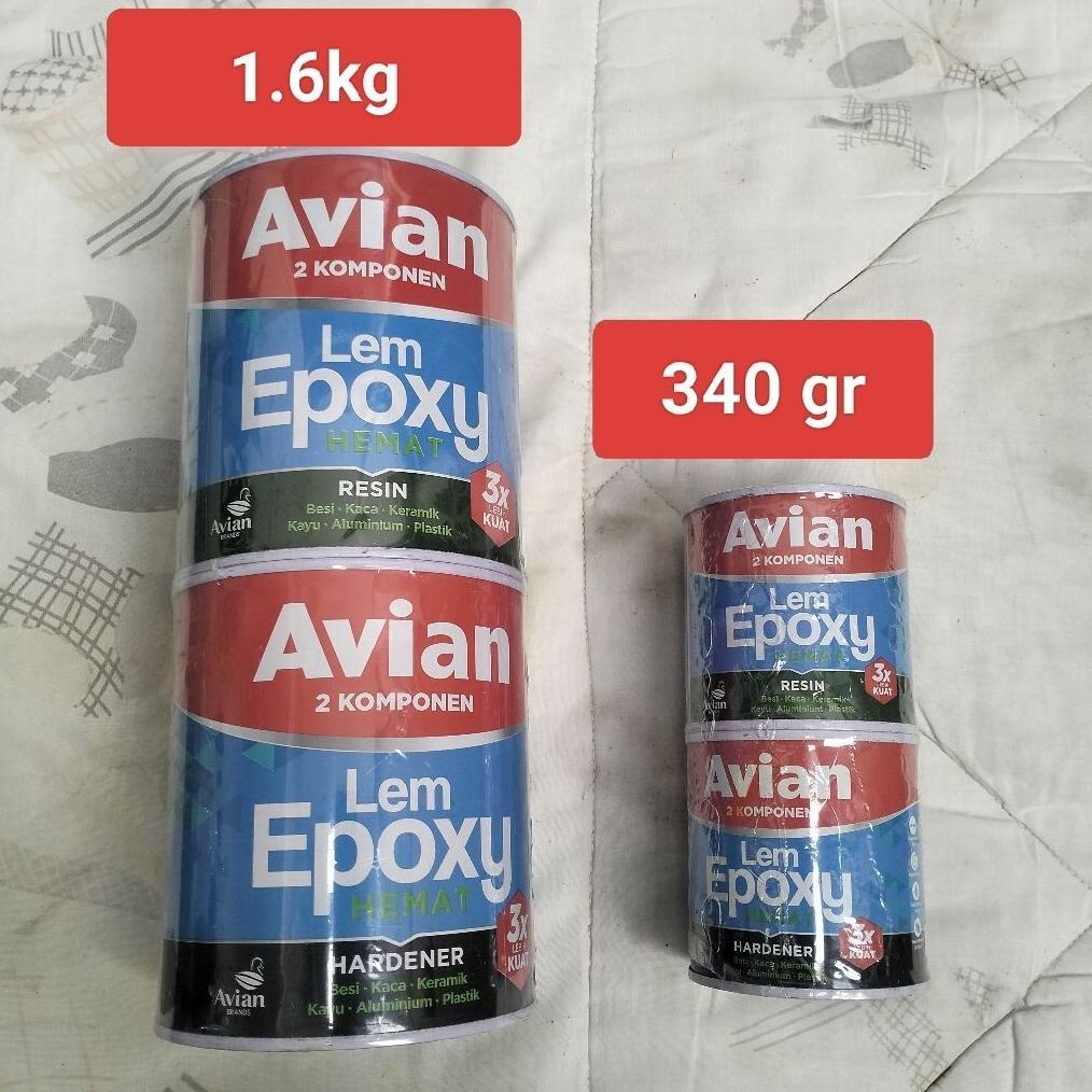Lem epoxy Avian 1.6 kg (2 komponen),Avian lem epoxy hemat 1.6 kg set(2 komponen)