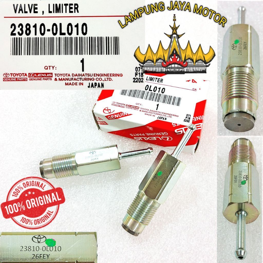 VALVE LIMITER / SENSOR LIMITER PRESSURE TOYOTA HILUX / FORTUNER / INOVA ( MADE IN JAPAN )
