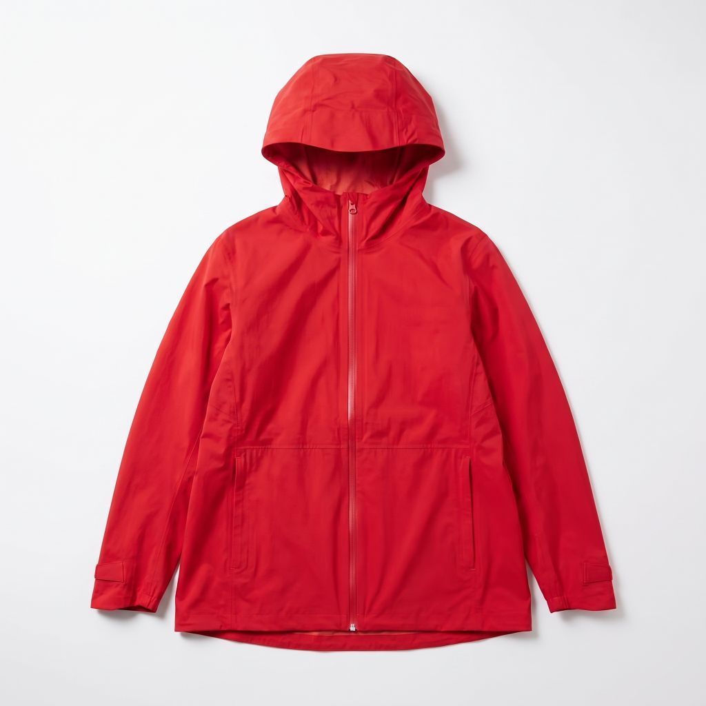 Uniqlo Blocktech Parka Red Water Repellent - Preloved Size XL - Second Original