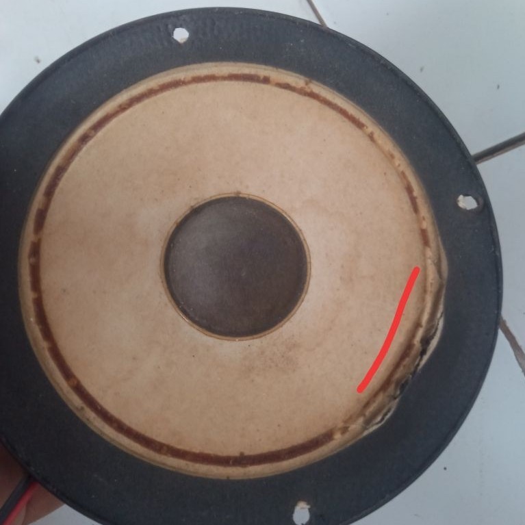 speaker midle bekas Polytron pas28 rusak