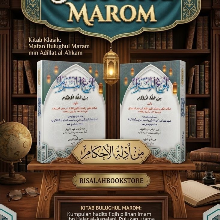 Buku Kitab Bulughul Marom Matan Bulughul Maram min Adillat al-Ahkam Arab Indonesia